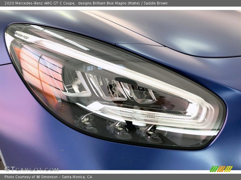 designo Brilliant Blue Magno (Matte) / Saddle Brown 2020 Mercedes-Benz AMG GT C Coupe