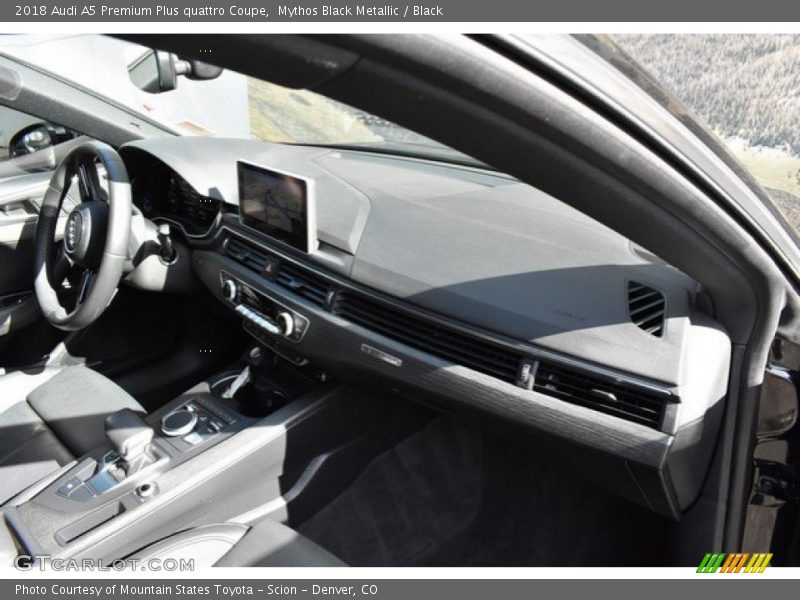 Mythos Black Metallic / Black 2018 Audi A5 Premium Plus quattro Coupe