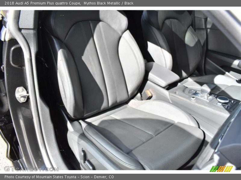 Mythos Black Metallic / Black 2018 Audi A5 Premium Plus quattro Coupe