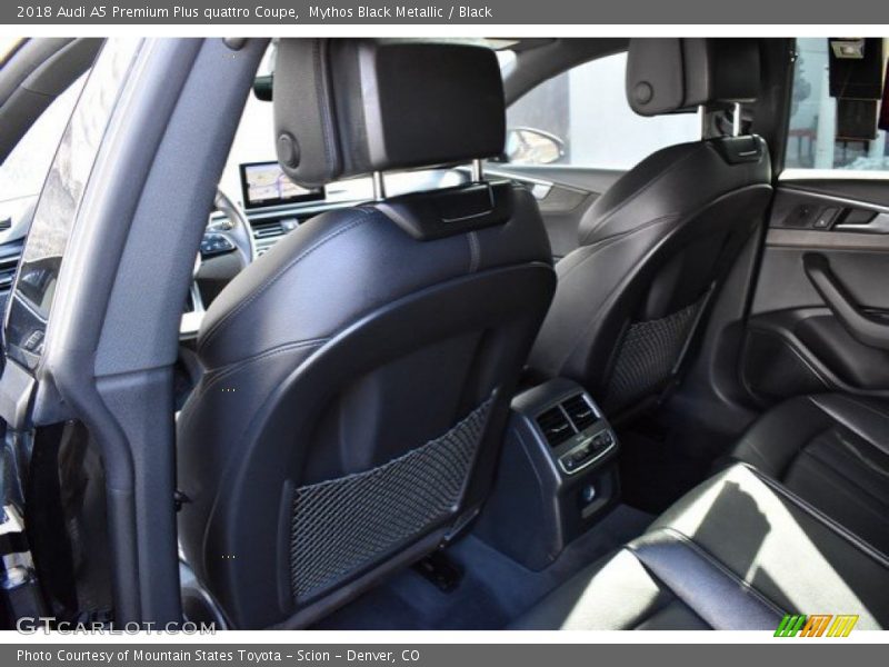 Mythos Black Metallic / Black 2018 Audi A5 Premium Plus quattro Coupe