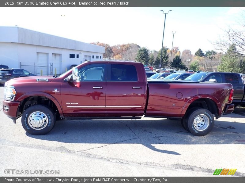 Delmonico Red Pearl / Black 2019 Ram 3500 Limited Crew Cab 4x4
