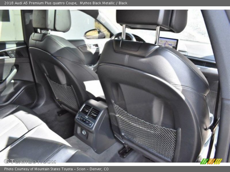 Mythos Black Metallic / Black 2018 Audi A5 Premium Plus quattro Coupe