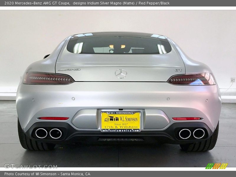 designo Iridium Silver Magno (Matte) / Red Pepper/Black 2020 Mercedes-Benz AMG GT Coupe