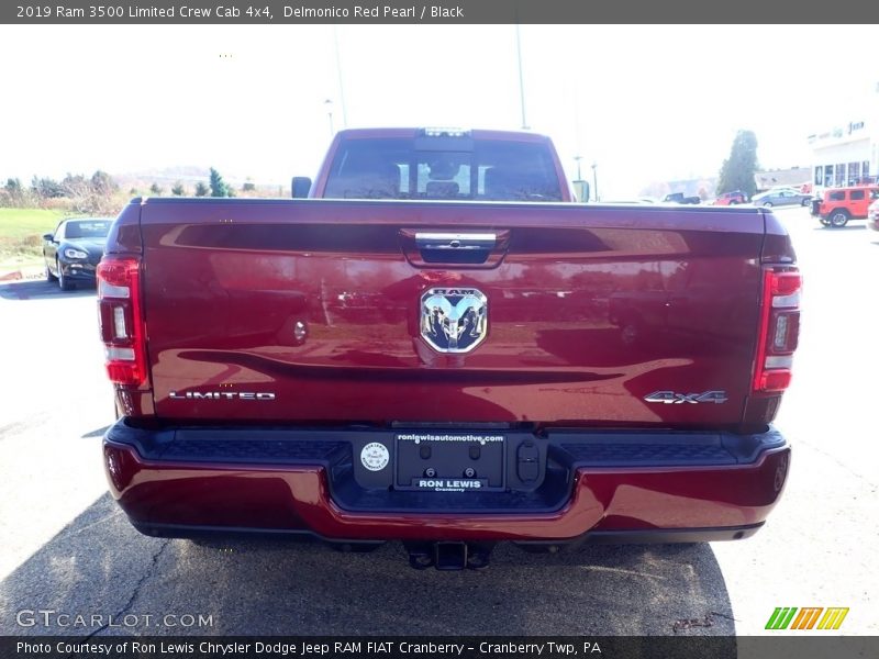 Delmonico Red Pearl / Black 2019 Ram 3500 Limited Crew Cab 4x4