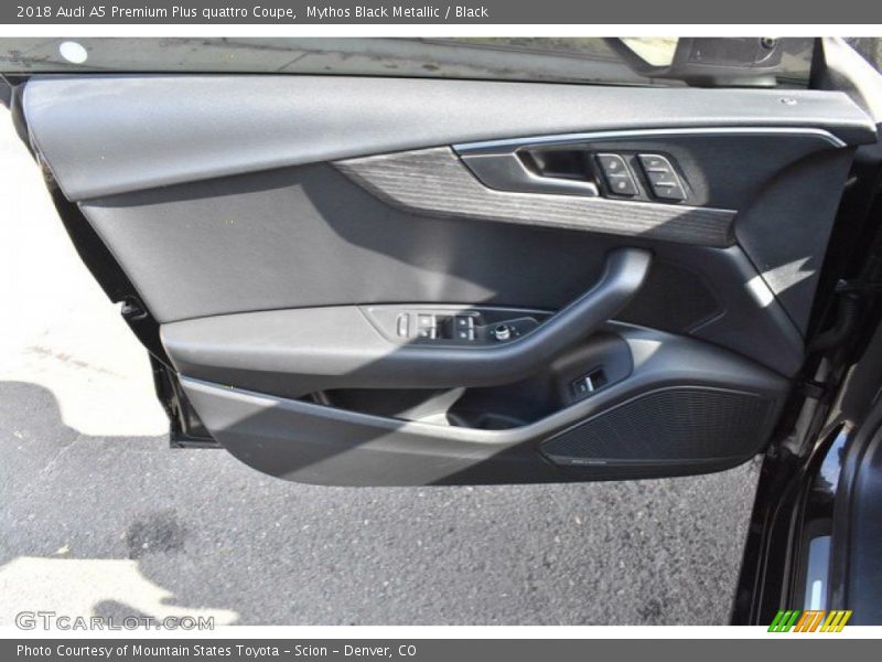 Mythos Black Metallic / Black 2018 Audi A5 Premium Plus quattro Coupe