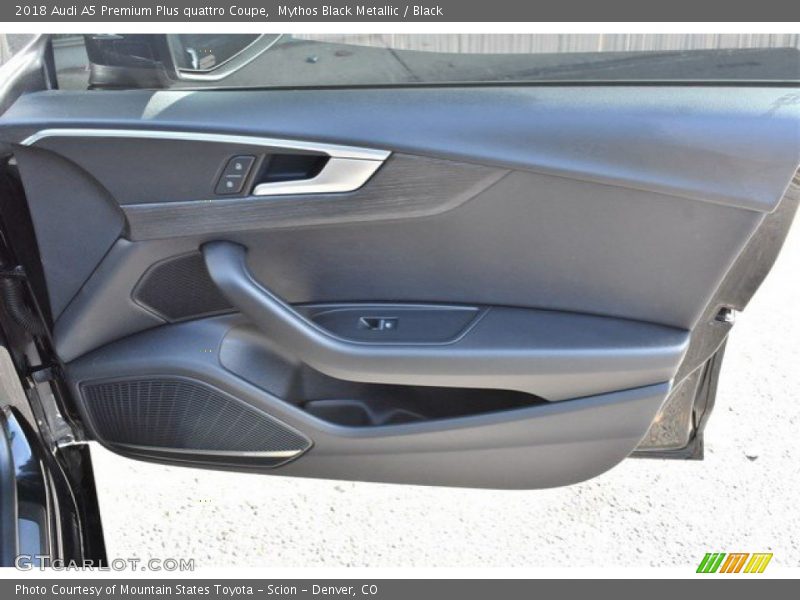 Mythos Black Metallic / Black 2018 Audi A5 Premium Plus quattro Coupe