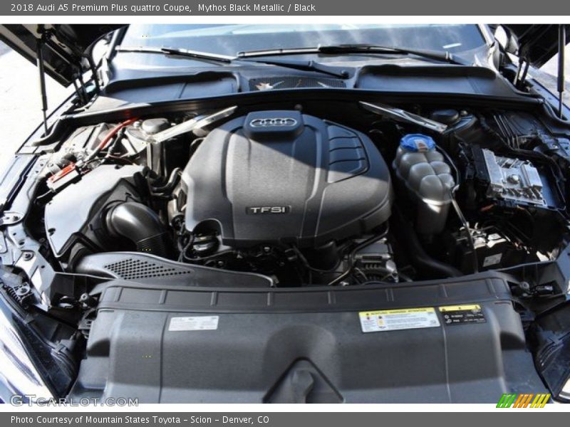 Mythos Black Metallic / Black 2018 Audi A5 Premium Plus quattro Coupe