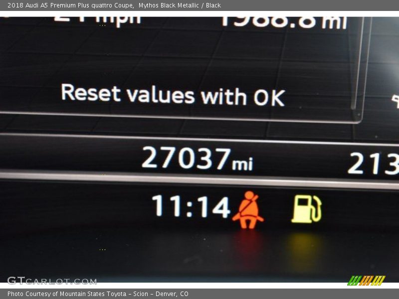 Mythos Black Metallic / Black 2018 Audi A5 Premium Plus quattro Coupe