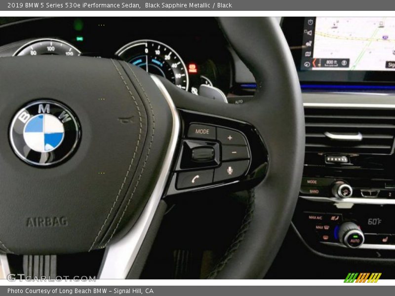 Black Sapphire Metallic / Black 2019 BMW 5 Series 530e iPerformance Sedan