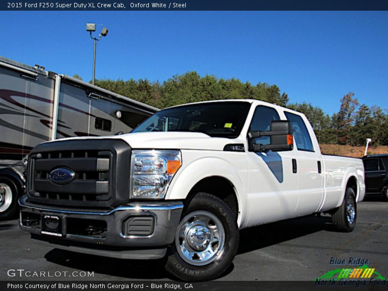 Oxford White / Steel 2015 Ford F250 Super Duty XL Crew Cab