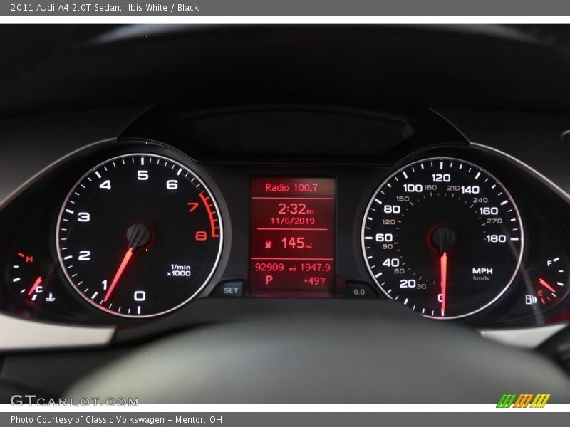 Ibis White / Black 2011 Audi A4 2.0T Sedan