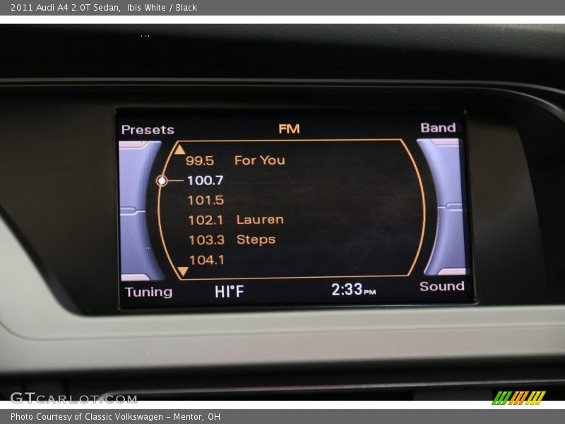 Ibis White / Black 2011 Audi A4 2.0T Sedan