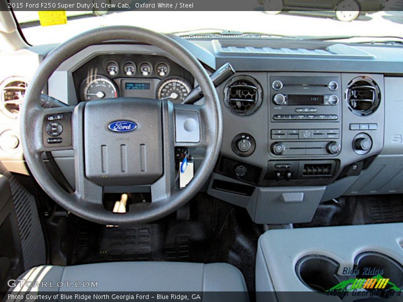 Oxford White / Steel 2015 Ford F250 Super Duty XL Crew Cab