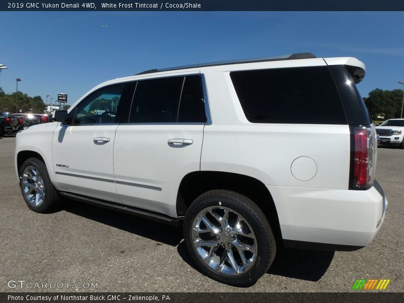 White Frost Tintcoat / Cocoa/Shale 2019 GMC Yukon Denali 4WD