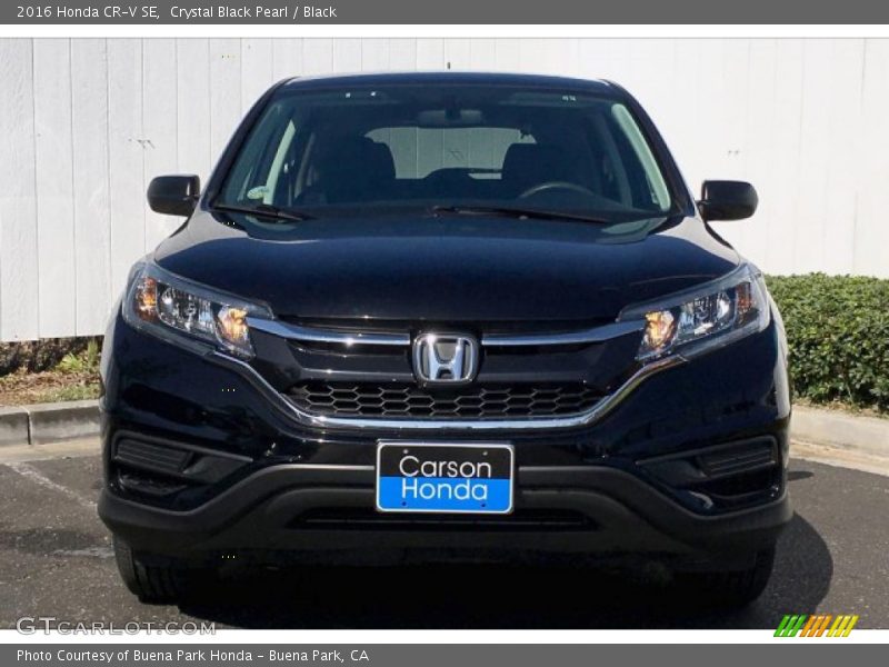 Crystal Black Pearl / Black 2016 Honda CR-V SE