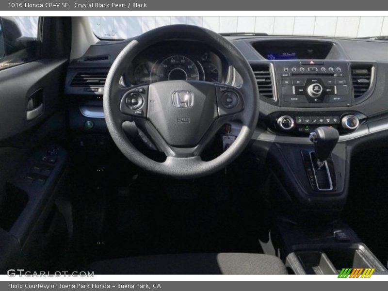 Crystal Black Pearl / Black 2016 Honda CR-V SE