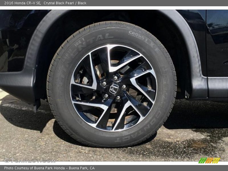Crystal Black Pearl / Black 2016 Honda CR-V SE