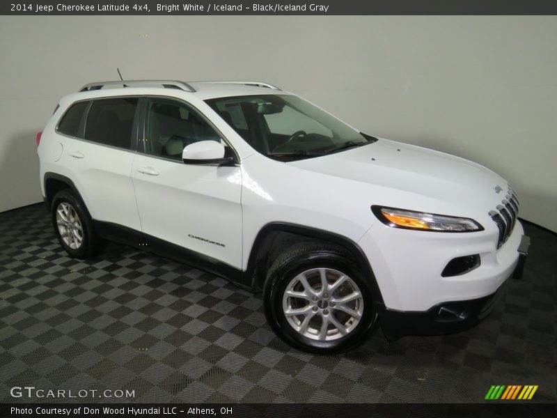 Bright White / Iceland - Black/Iceland Gray 2014 Jeep Cherokee Latitude 4x4