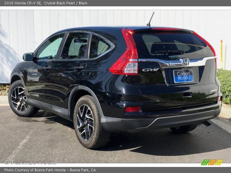 Crystal Black Pearl / Black 2016 Honda CR-V SE