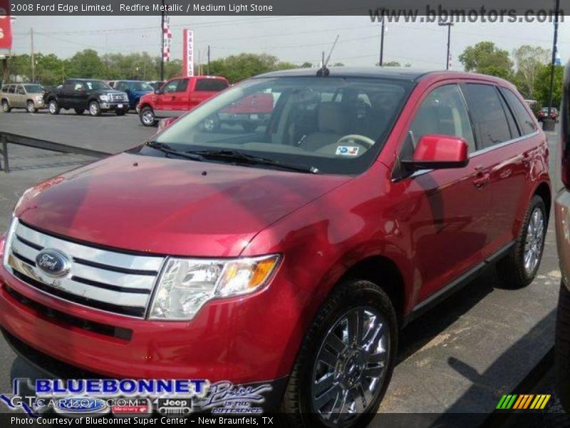 Redfire Metallic / Medium Light Stone 2008 Ford Edge Limited
