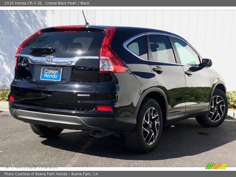 Crystal Black Pearl / Black 2016 Honda CR-V SE