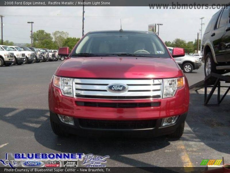 Redfire Metallic / Medium Light Stone 2008 Ford Edge Limited