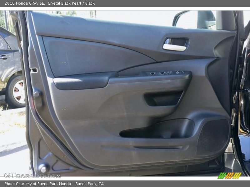Crystal Black Pearl / Black 2016 Honda CR-V SE