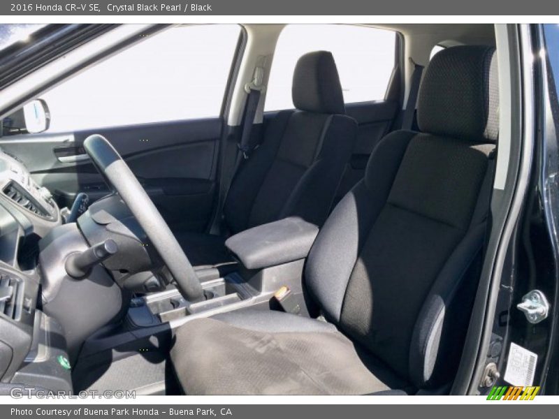 Crystal Black Pearl / Black 2016 Honda CR-V SE