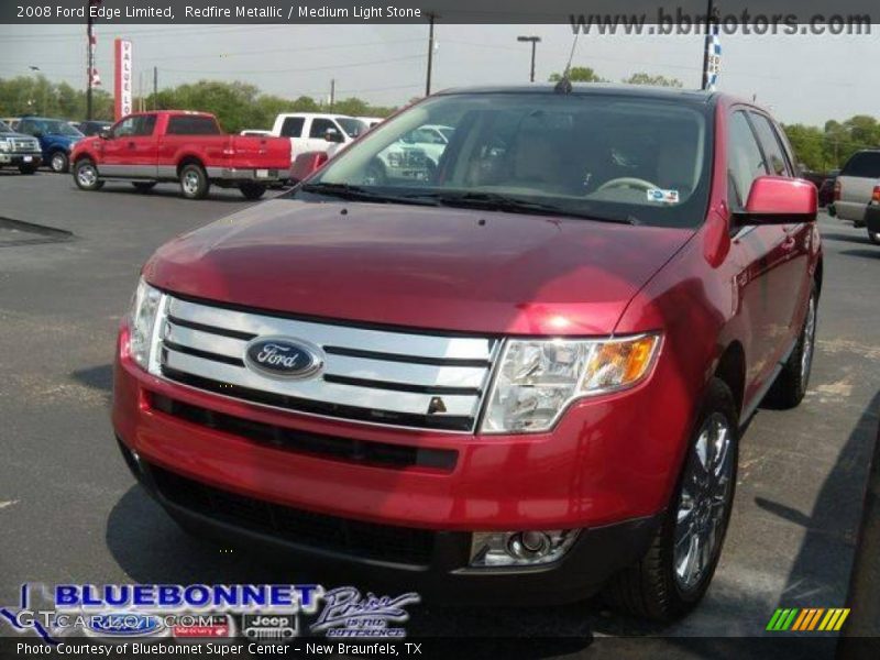 Redfire Metallic / Medium Light Stone 2008 Ford Edge Limited