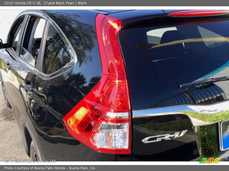 Crystal Black Pearl / Black 2016 Honda CR-V SE