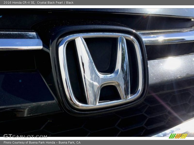Crystal Black Pearl / Black 2016 Honda CR-V SE