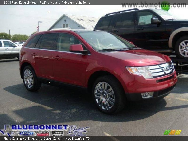 Redfire Metallic / Medium Light Stone 2008 Ford Edge Limited