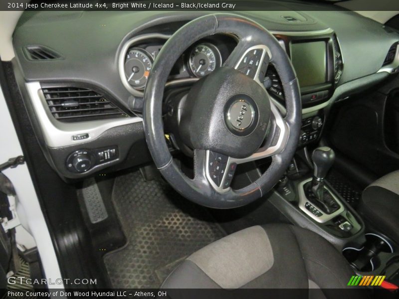 Bright White / Iceland - Black/Iceland Gray 2014 Jeep Cherokee Latitude 4x4