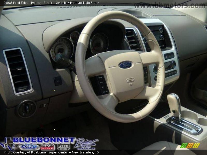 Redfire Metallic / Medium Light Stone 2008 Ford Edge Limited