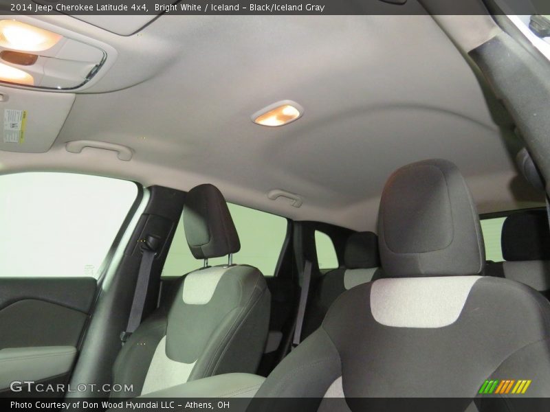 Bright White / Iceland - Black/Iceland Gray 2014 Jeep Cherokee Latitude 4x4