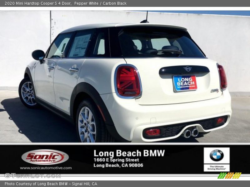 Pepper White / Carbon Black 2020 Mini Hardtop Cooper S 4 Door