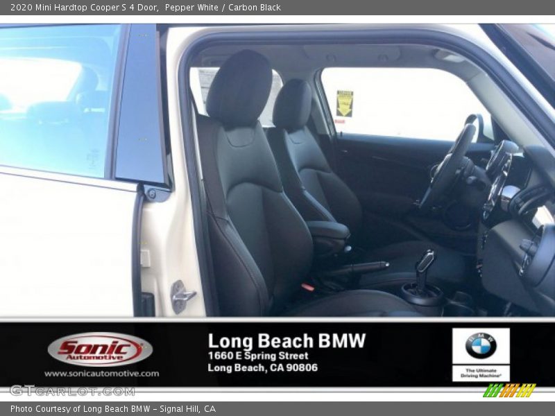 Pepper White / Carbon Black 2020 Mini Hardtop Cooper S 4 Door