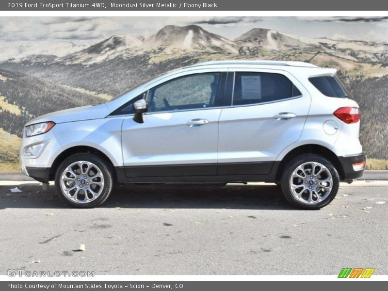 Moondust Silver Metallic / Ebony Black 2019 Ford EcoSport Titanium 4WD