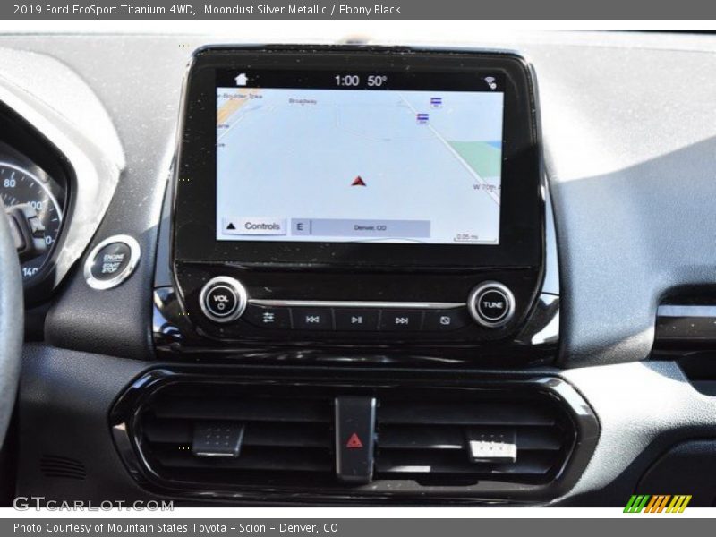 Moondust Silver Metallic / Ebony Black 2019 Ford EcoSport Titanium 4WD