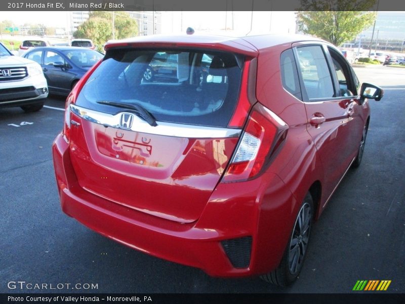 Milano Red / Black 2017 Honda Fit EX