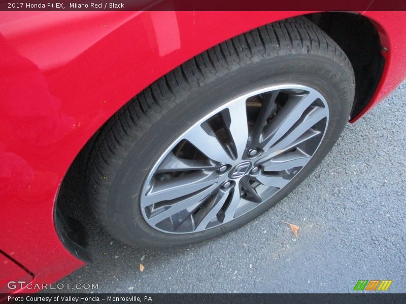 Milano Red / Black 2017 Honda Fit EX