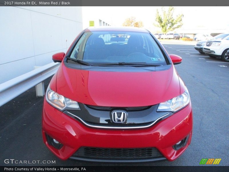 Milano Red / Black 2017 Honda Fit EX