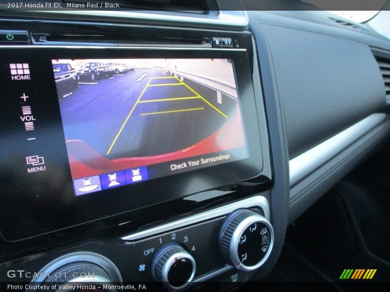 Milano Red / Black 2017 Honda Fit EX