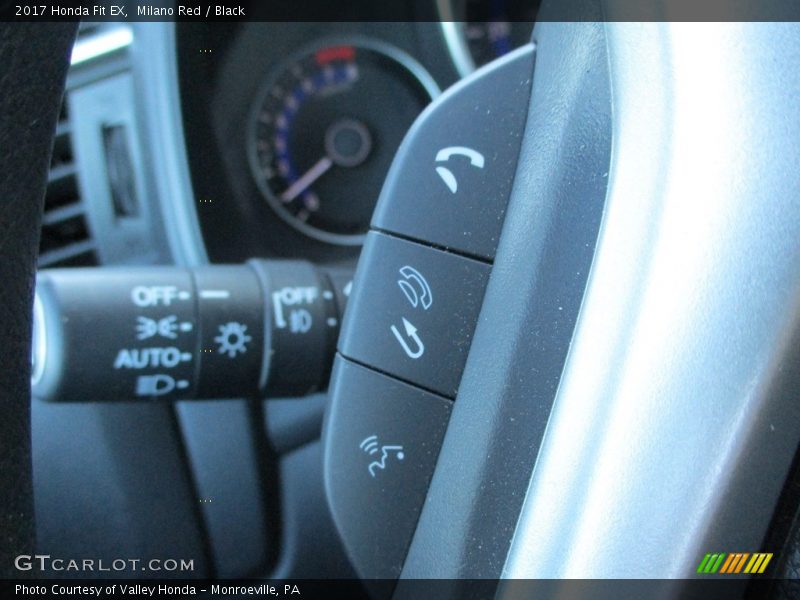Milano Red / Black 2017 Honda Fit EX
