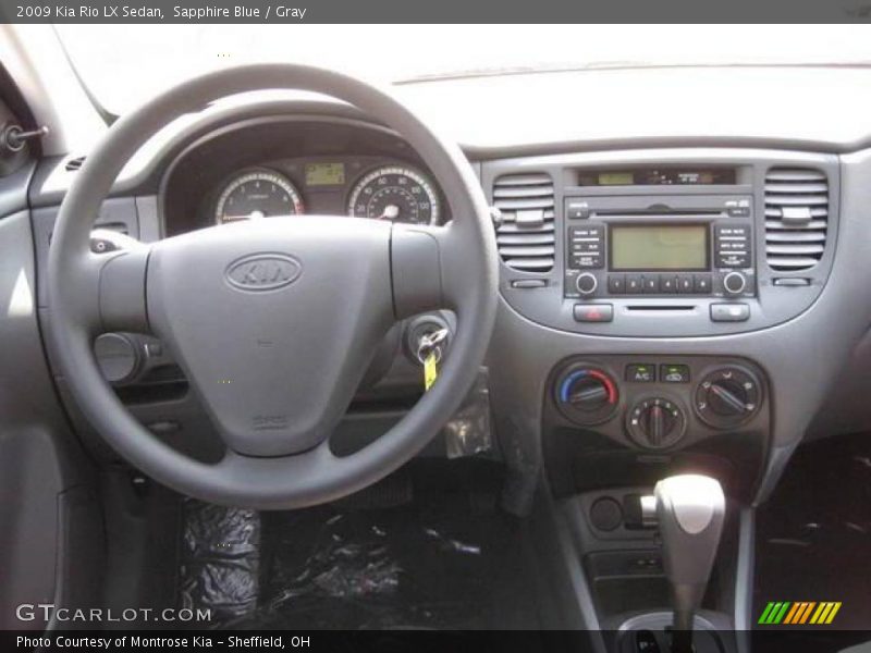 Sapphire Blue / Gray 2009 Kia Rio LX Sedan