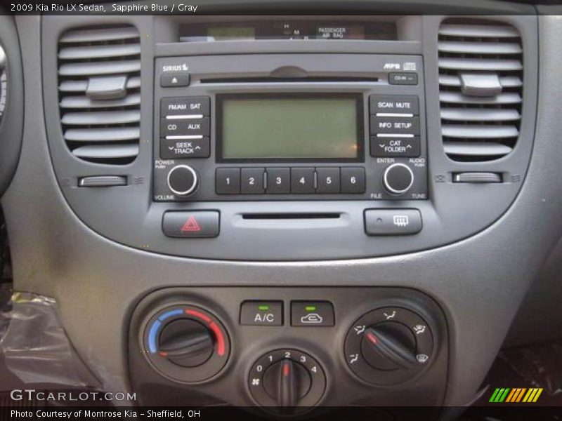 Sapphire Blue / Gray 2009 Kia Rio LX Sedan