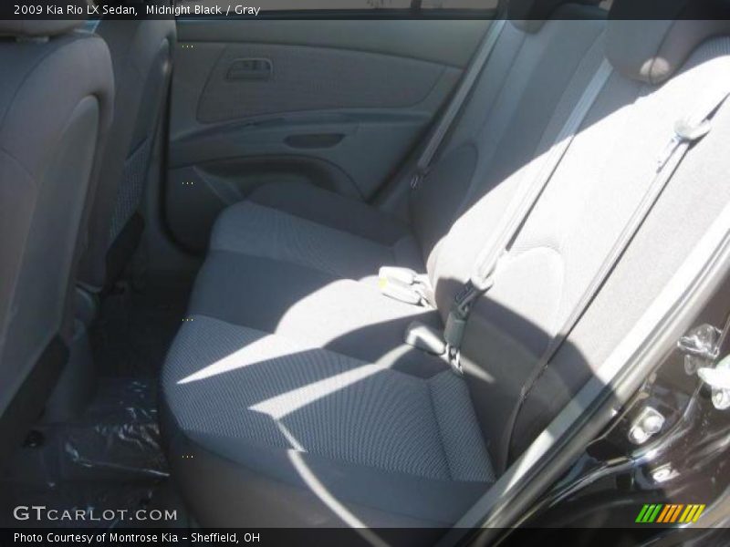 Midnight Black / Gray 2009 Kia Rio LX Sedan