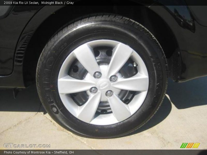Midnight Black / Gray 2009 Kia Rio LX Sedan