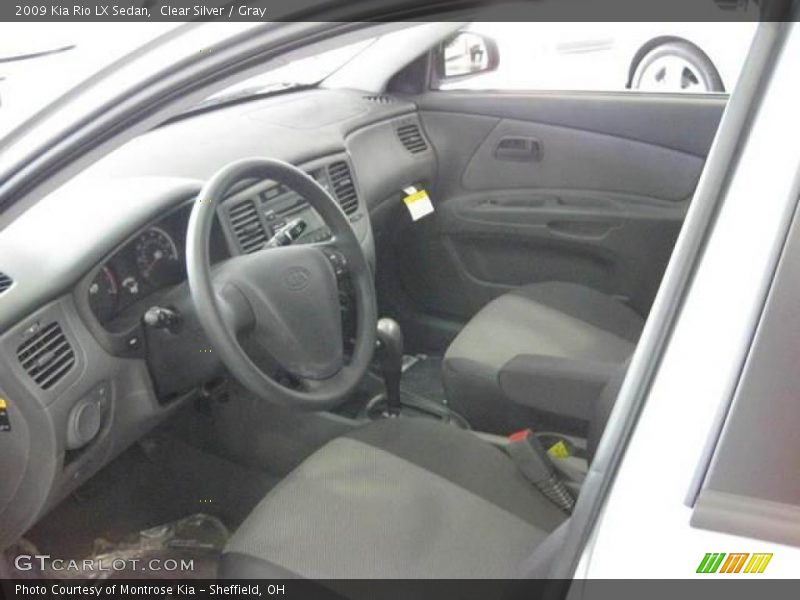 Clear Silver / Gray 2009 Kia Rio LX Sedan
