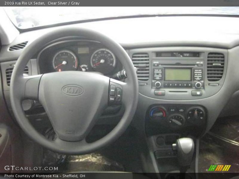 Clear Silver / Gray 2009 Kia Rio LX Sedan